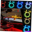 内装パーツ RGB 5 LED車のドアダッシュ周囲光6M光ファイバネオンストリップランプRCリモート RGB 5 LED Car Door Dash Ambie...