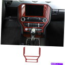 内装パーツ センターコンソールナビゲーションパネルカバートリム15+レッドカーボンファイバー Center Console Navigation Panel C...