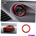 内装パーツ Porsche Macan 2014-2020のための新しいABS赤い車のコンパス装飾的なリングカバーのトリム New ABS Red Car Co...