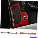 内装パーツ シボレーコルベットC6 2005-2007のための赤い炭素繊維の空気のアウトレットパネ??ルのカバーのトリム Red Carbon Fiber Ai...