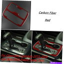 内装パーツ Chevrolet Colorado 2015-20のための赤い炭素繊維の車のギアシフトフレームカバーのトリム Red Carbon Fiber C...