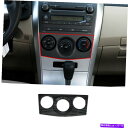 内装パーツ トレタコロラ2009-2013 MT用プラックパッケージモーインテースパルームACスイッチホテル - オリジナルのタイトルを表示 トヨタ Corolla 2009-2013 MT用 ブラック ウッド グレイン中央コンソール ACスイッチパネル- show original title(2)