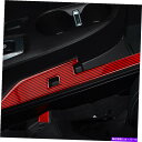 内装パーツ Chevrolet Camaro 2016-20 Red Carbon Fibre Arm Rest Guardカバートリム用 For Chevro...