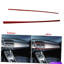 内装パーツ BMW Z4コンバーチブル2003-08レッドカーボンファイバーメインダッシュボードパネルトリム2ピース For BMW Z4 Convertibl...