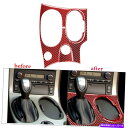 内装パーツ Chevrolet Corvette C6 2005-07レッドカーボンファイバーギアシフトパネルトリムタイム For Chevrolet Corv...