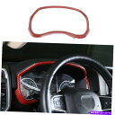 内装パーツ 18~20ドッジRAM赤炭素繊維のためのダッシュボードフレームカバー器具ベゼルトリム Dashboard Frame Cover Instrumen...