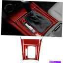 内装パーツ メルセデスベンツW204 2007-2013のための赤いカーボンファイバーセントラルギアパネルのトリム RED Carbon Fiber Centr...
