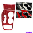 内装パーツ Jeep Grand Cherokee 2011-2013のための赤いカーボンファイバーギアシフトパネルカバートリム Red Carbon Fibe...