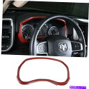 内装パーツ ダッシュボード装飾トリムDodge RAM 1500 2018+のための赤い炭素繊維アクセサリー Dashboard Decoration Trim...