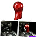 内装パーツ Chevrolet Camaro 2010-15のための赤い炭素繊維ギアシフトノブのトリムステッカー Red Carbon Fiber Gear S...