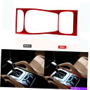 内装パーツ 赤いカーボンファイバーギアシフトパネル装飾カバートリムフィットカイエンヌ Red Carbon Fiber Gear Shift Panel Dec...