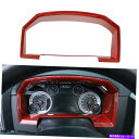 内装パーツ ダッシュボードパネルのトリムカバーベゼルはドッジRAM 1500 2010-2017赤い炭素繊維 Dashboard Panel Trim Cove...