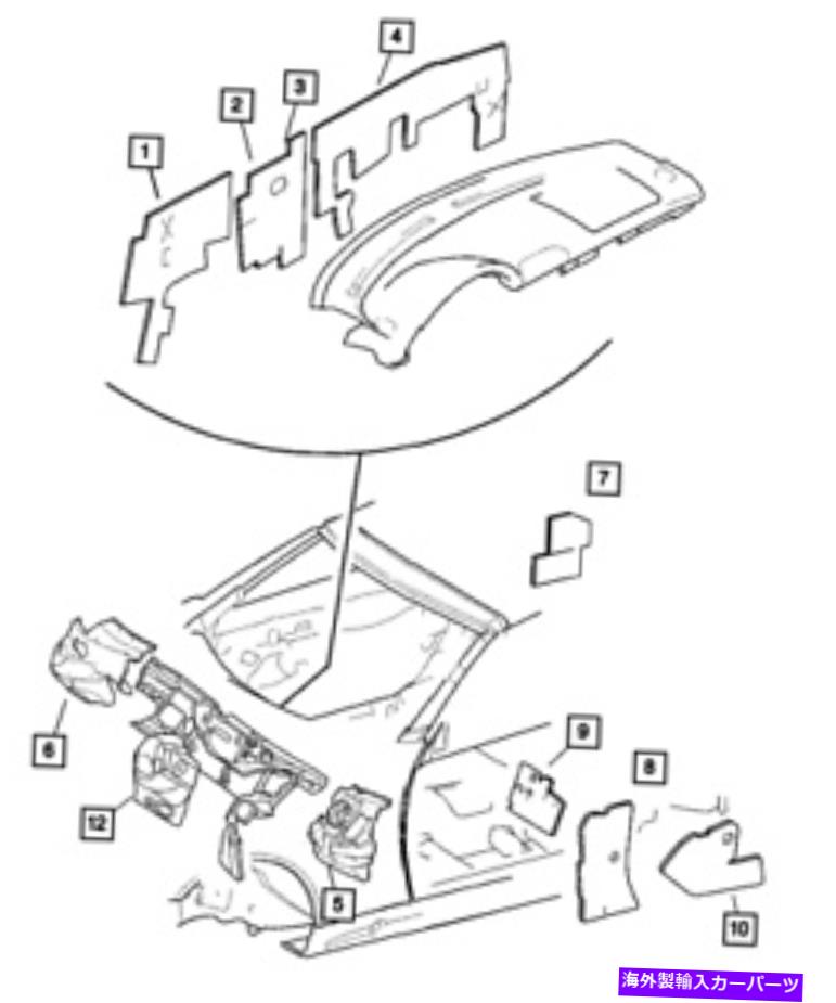 内装パーツ 本物のMoparセイプスデスマン~5096711A-オリジナルのタイトルを表示する 本物 Mopar ホイー..