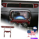 内装パーツ Camaro 2013-2015用途のメートリュペットスポット - オリジナルのタイトルを表示する Camaro 2013-2015 用ダークレッドエアコンスイッチパネルカバートリムステッカー- show original title(2)
