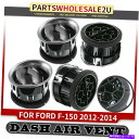 内装パーツ カーブF150 2009-2014 CL3Z19893EA用4 xカッピング・ファームACアキクックトントゥーントントリックス - オリジナルのタイトルを表示 フォード F150 2009-2014 CL3Z19893EA 用 4 xダッシュボードACエアダクトベントサテンメタリック- show original title(2)