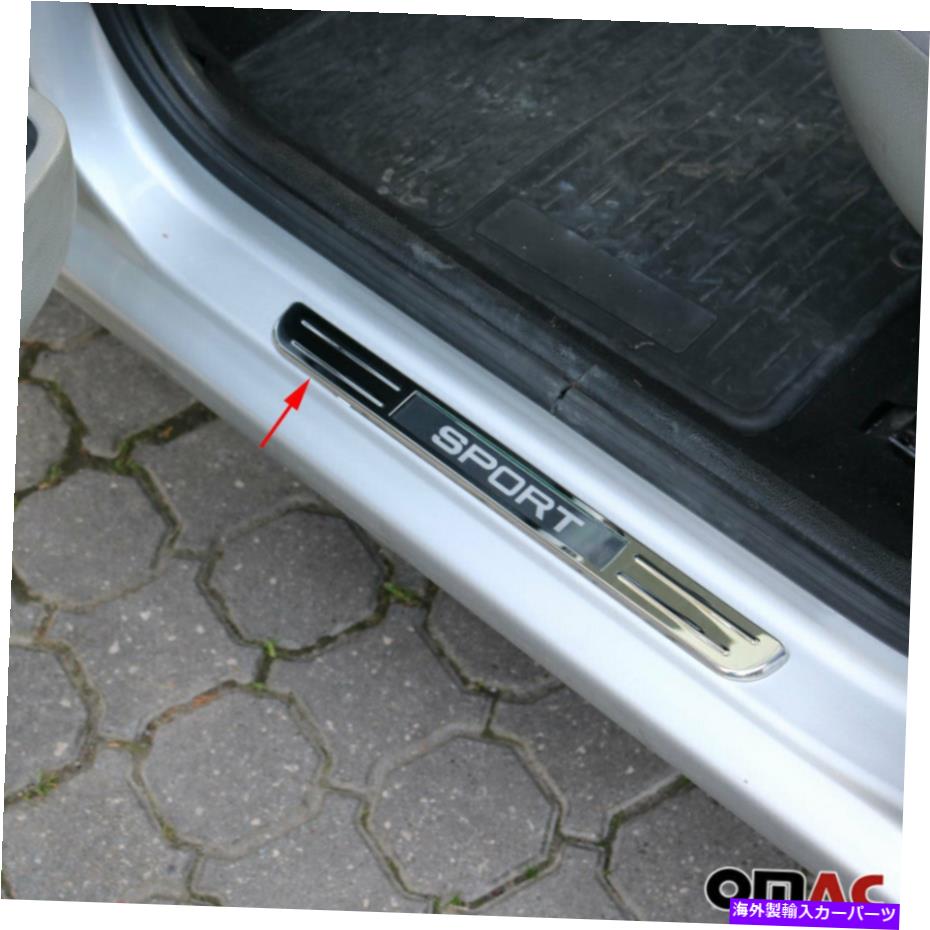 内装パーツ BMW I 8クローゼンLEDスーペンザアリーカートS.スチール2個用 - オリジナルのタイトルを表示します BMW I 8 クロームLEDスポーツドアシルカバープレートS. Steel 2個用- show original title