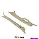 内装パーツ 2004-2008フォードF150 F-150 PILLARインテリアトリムハンドルTANのペアLH&RH Pair LH & RH For 2004-2008 Ford F150 F-150 A Pillar Interior Trim Handle Tan(2)