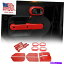 ѡ 졼ץ󥰥顼JK 2007-10 mΤ14ԡ֤֤ƥꥢɥΥȥ७åȤС 14pcs Car Red Interior Door Trim Kit Decor Cover For Jeep Wrangler JK 2007-10 M