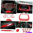 内装パーツ Chevrolet Camaro Red ABS車のインテリアアクセサリー全体のキットカバー14PC 2017 For Chevrolet Camaro Red ABS Car Interior Accessories Whole Kit Cover 14pc 2017