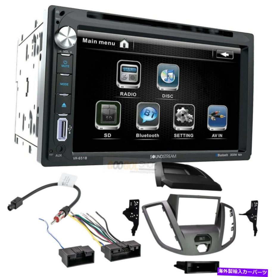 内装パーツ SoundStream VR651B Bluetooth CD / DVDカーラジオInstall Kit 2015-2019フォードトランジット Soundstream VR651B Bluetooth CD/DVD CAR Radio install Kit 2015-2019 Ford Transit
