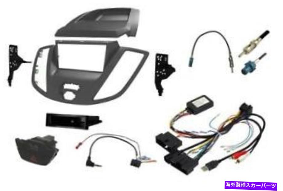 内装パーツ Incaltec FK-968/3メーカートランケットポケットポストゥール - オリジナルのタイトルを表示する InCarTec FK-968/3 フォードトランジットユーロ 6 2017 ダブルディンカーステレオフィットキット- show original title