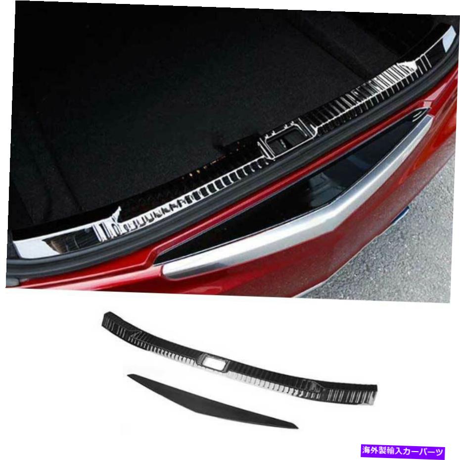 内装パーツ Cadillac ATS 2013-2019用プラックポタンリアカンダーフロックポタントライアートリーフテープトライム2號 - オリジナルのタイトルを表示 Cadillac ATS 2013-2019 用ブラックチタンリアバンパープロテクターガードトリム 2個- show original title