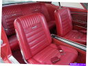 内装パーツ フォードマスタングデラックスポニーシートトリムキットブライトレッド64 65 66 1964 1965コンバーチブル Ford Mustang De...