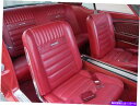 内装パーツ フォードマスタングデラックスポニーシートトリムキットブライトレッド64 65 1964 1965 1966 Ford Mustang Deluxe ...