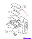 内装パーツ カルチェットC30ジャンペンドッグスパルス31385990商品純純 - オリジナルのタイトルを表示する ボルボ C30 サンルーフ ハッチング ガラ...