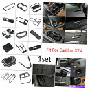内装パーツ Cadillac XT4 2018-20ブラックチタン室内装飾フルセットカバートリム For Cadillac XT4 2018-20 Black ...