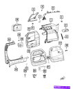内装パーツ ←正MOPARクジータートリーフプール6MD551X9AG-オリジナルのタイトルを表示する 純正 MOPAR クォーター トリム パネル 左 6MD...