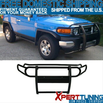 トヨタ FJクルーザー グリルガード 07-14 Toyota FJ Cruiser Front Black Brush Guard Bumper Grille Guard Bull Bar Sut 7月14日トヨタFJクルーザーフロント・ブラックブラッシュガードバンパーグリルガードブルバーSUT