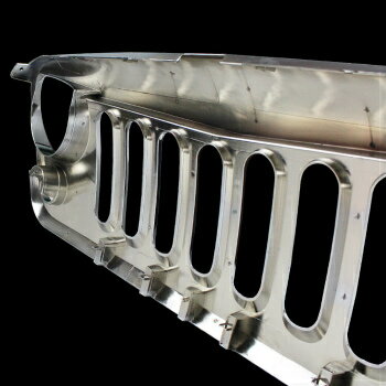 Jeep ジープ グリルガード 07-16 Jeep Wrangler JK Triple Chrome Angry Bird Replacement Grille Shell Rubicon 7月16日ジープ・ラングラーJKトリプルクローム怒っている鳥の交換グリルシェルルビコン