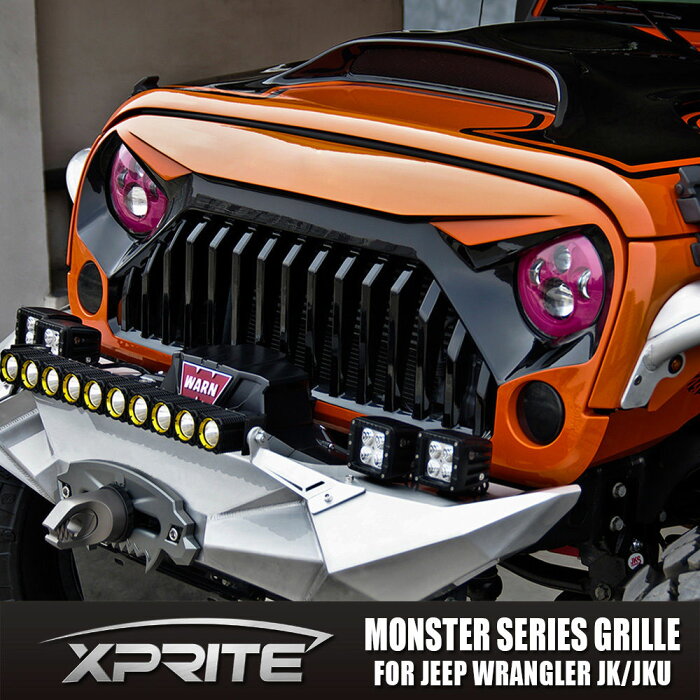 USグリル　 アップグレードAngry BirdトップファイアフロントマットグリルGrille Forジープラングラー07-17 JK Upgrade Angry Bird topfire Front Matte Grill Grille For Jeep Wrangler 07-17 JK