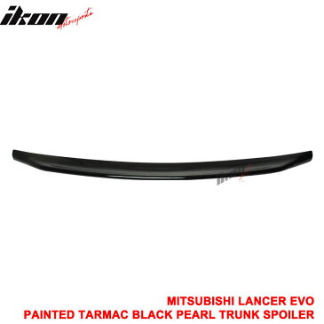 USスポイラー 08-17ランサーエボX JDMダックビルトランクスポイラーペイントタルマックブラックパール - ABS 08-17 Lancer EVO X JDM Duckbill Trunk Spoiler Painted Tarmac Black Pearl - ABS