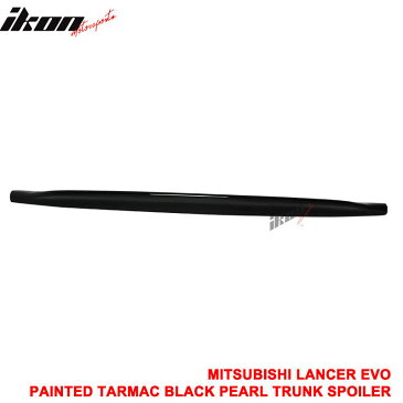 USスポイラー 08-17ランサーエボX JDMダックビルトランクスポイラーペイントタルマックブラックパール - ABS 08-17 Lancer EVO X JDM Duckbill Trunk Spoiler Painted Tarmac Black Pearl - ABS