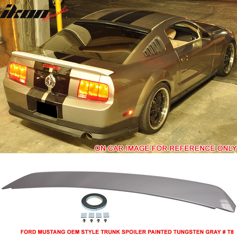05-09 Ford Mustang OE Factory Style Painted Matte Black Trunk Spoiler ABS
