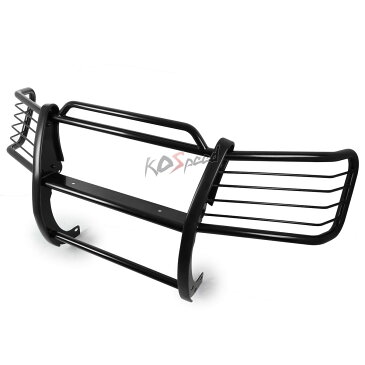 グリル 99-02遠征/ F15用の黒色軟鋼ブラシグリルガードフレームバー 0 2WD Black Mild Steel Brush Grille Guard Frame Bar for 99-02 Expedition/F150 2WD