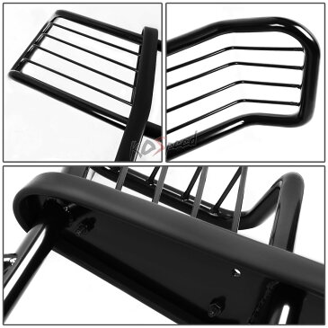 グリル 99-02遠征/ F15用の黒色軟鋼ブラシグリルガードフレームバー 0 2WD Black Mild Steel Brush Grille Guard Frame Bar for 99-02 Expedition/F150 2WD