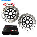 Black Front Brake Discs Rotors Fit Honda VFR750F VFR F 750 1994 1995 1996 1997カテゴリfront brake rotor状態新品メーカー車種発送詳細全国一律 送料無料 （※北海道、沖縄、離島は省く）商品詳細輸入商品の為、英語表記となります。Condition: NewFloating: YesCountry/Region of Manufacture: ChinaStyle: WaveMaterial: Stainless Steel & Aluminium AlloyCertification: GT/T19001-2008 / ISO9001:2008Color: BlackRotor Size: 296mmManufacturer Part Number: DBS008WBFinish: CNC-MachinedPlacement on Vehicle: Front, Left, RightBrand: ArashiWarranty: 30 daysUPC: Does not apply《ご注文前にご確認ください》■海外輸入品の為、NC・NRでお願い致します。■取り付け説明書は基本的に付属しておりません。お取付に関しましては専門の業者様とご相談お願いいたします。■通常2〜4週間でのお届けを予定をしておりますが、天候、通関、国際事情により輸送便の遅延が発生する可能性や、仕入・輸送費高騰や通関診査追加等による価格のご相談の可能性もございますことご了承いただいております。■海外メーカーの注文状況次第では在庫切れの場合もございます。その場合は弊社都合にてキャンセルとなります。■配送遅延、商品違い等によってお客様に追加料金が発生した場合や取付け時に必要な加工費や追加部品等の、商品代金以外の弊社へのご請求には一切応じかねます。■弊社は海外パーツの輸入販売業のため、製品のお取り付けや加工についてのサポートは行っておりません。専門店様と解決をお願いしております。■大型商品に関しましては、配送会社の規定により個人宅への配送が困難な場合がございます。その場合は、会社や倉庫、最寄りの営業所での受け取りをお願いする場合がございます。■輸入消費税が追加課税される場合もございます。その場合はお客様側で輸入業者へ輸入消費税のお支払いのご負担をお願いする場合がございます。■商品説明文中に英語にて”保証”関する記載があっても適応はされませんのでご了承ください。■海外倉庫から到着した製品を、再度国内で検品を行い、日本郵便または佐川急便にて発送となります。■初期不良の場合は商品到着後7日以内にご連絡下さいませ。■輸入商品のためイメージ違いやご注文間違い当のお客様都合ご返品はお断りをさせていただいておりますが、弊社条件を満たしている場合はご購入金額の30％の手数料を頂いた場合に限りご返品をお受けできる場合もございます。(ご注文と同時に商品のお取り寄せが開始するため)（30％の内訳は、海外返送費用・関税・消費全負担分となります）■USパーツの輸入代行も行っておりますので、ショップに掲載されていない商品でもお探しする事が可能です。お気軽にお問い合わせ下さいませ。[輸入お取り寄せ品においてのご返品制度・保証制度等、弊社販売条件ページに詳細の記載がございますのでご覧くださいませ]&nbsp;