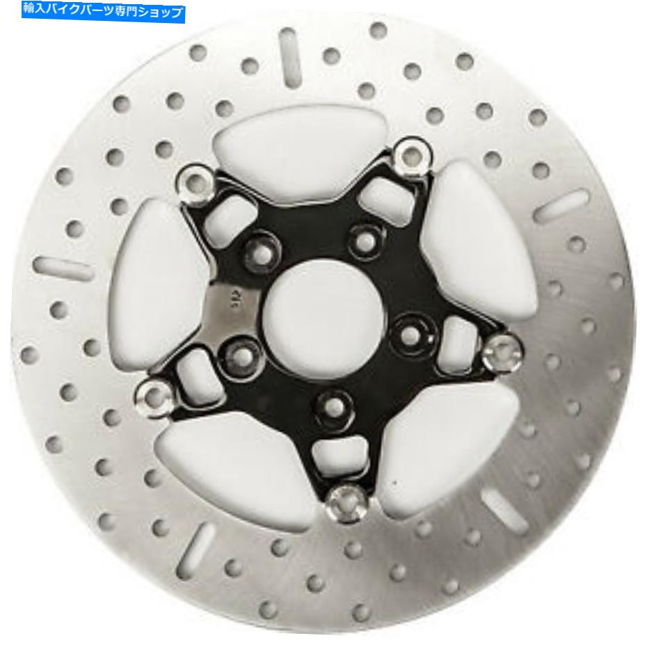 front brake rotor ѥåFSD010BLK +ѥåɤդƤEBC 5ܥե磻ɥХɥեȥ֥졼֥å EBC 5 Button Floater Wide Band Front Brake Rotor Black WITH PADS FSD010BLK +Pads