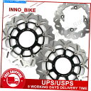front brake rotor Honda CBR600RR 2003年 - 2015年CBR1000RR 2005年2005年フロントリアブレーキディスクローター For Honda CBR600RR 2003 - 2015 CBR1000RR 2004 2005 Front Rear Brake Disc Rotors