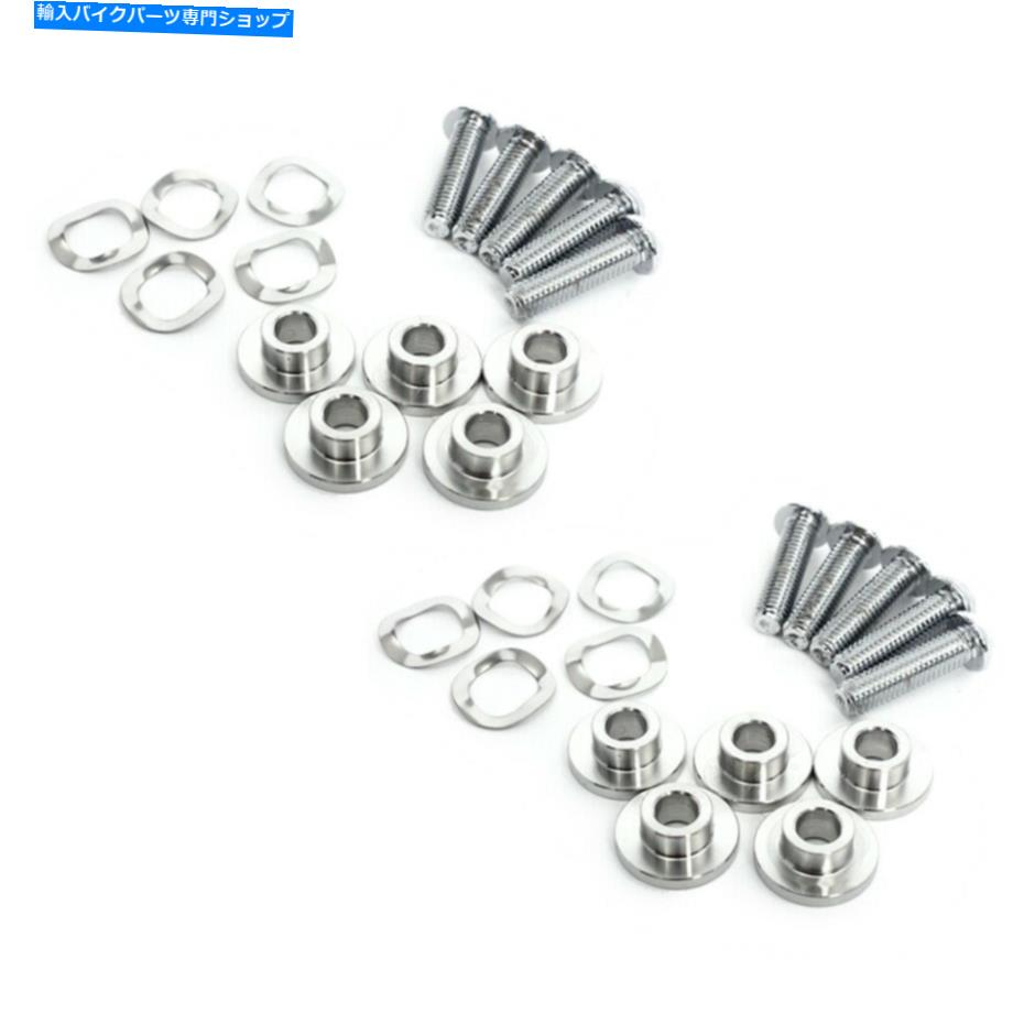 front brake rotor ハーレーエンフォーサロードキングエレクトラグライド用のフロントローターハードウェアボルト 2 sets Front Rotor Hardware Bolts for Harley Enforcer Road King Electra Glide