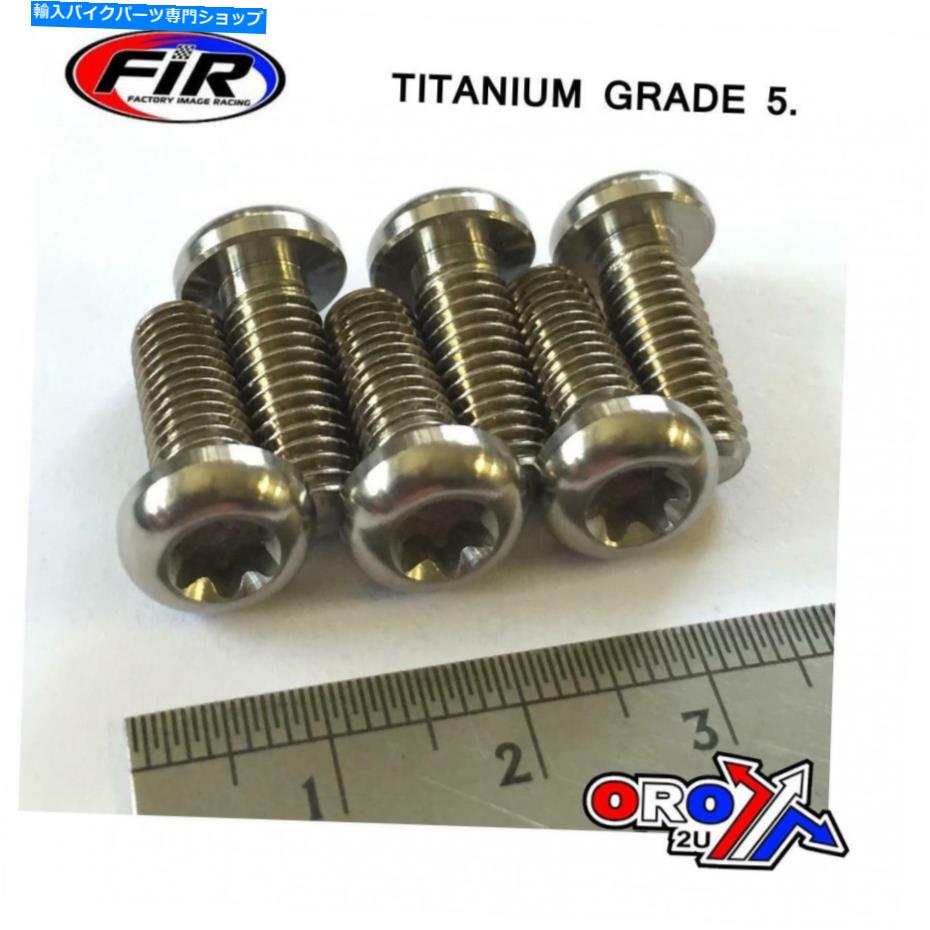 front brake rotor 6ۥեȤޤϥꥢ֥졼ǥܥȥåȥۥCR85R 03-07Υå set of 6 Titanium Honda front OR rear brake disc bolt set HONDA CR85R 03-07