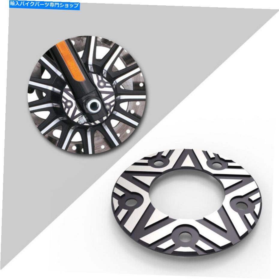 front brake rotor H-Dソフト用フロントロータースペーサーコントラストカット移動スター Fit H-D SOFTAIL Front Rotor Spacer Contrast Cut Moving Star