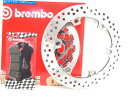 front brake rotor 68B407A6セットブレーキディスクブレンボフロント+パッドホンダSH 300 2008 2009 68B407A6 Se...
