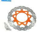 front brake rotor SX125 SXF250 XCW300 EXC450用320mmフローティングフロントブレーキディスクローターブラケット 3...