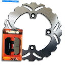 front brake rotor ホンダNX500 NX650 DOMINATOR用フロント品質ブレーキディスクローター+パッド[1988-1996] Front Quality Brake Disc Rotor+Pads for Honda NX500 NX650 Dominator [1988-1996]