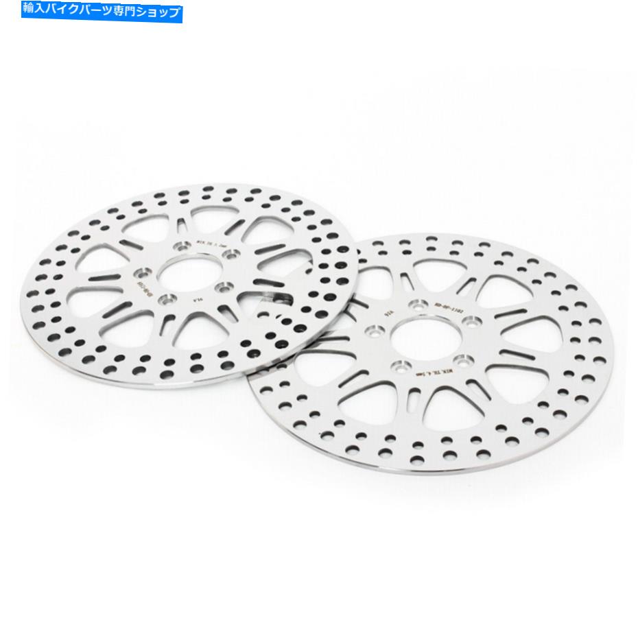 front brake rotor 研磨フロントリアブレーキローターDYNAスーパーグライド低ライダーワイドグライドFXD FXDWG Polished Front Rear Brake Rotors Dyna Super Glide Low Rider Wide Glide FXD FXDWG
