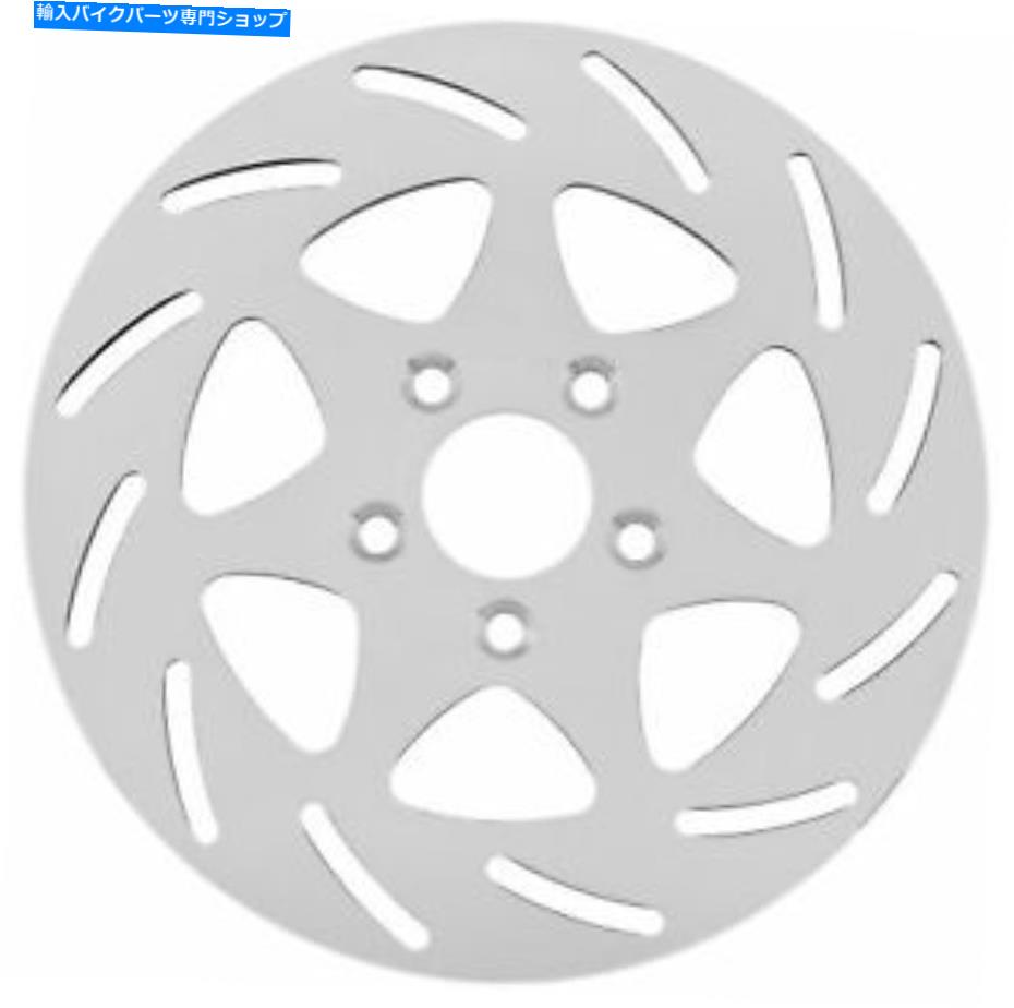 front brake rotor バイカーの選択ミラーポリッシュブレーキローター7-スペード - 左前144801-5 / 16 "..